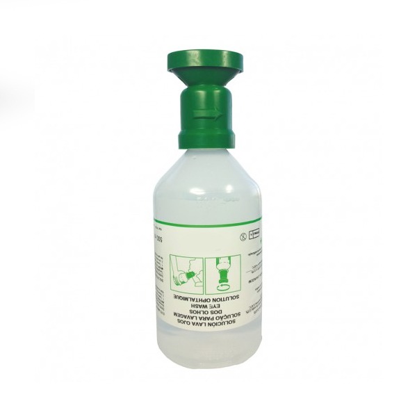 Botella para ducha lavaojos 500ml