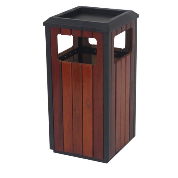 Papelera exterior con cenicero 25l. Madelux 503
