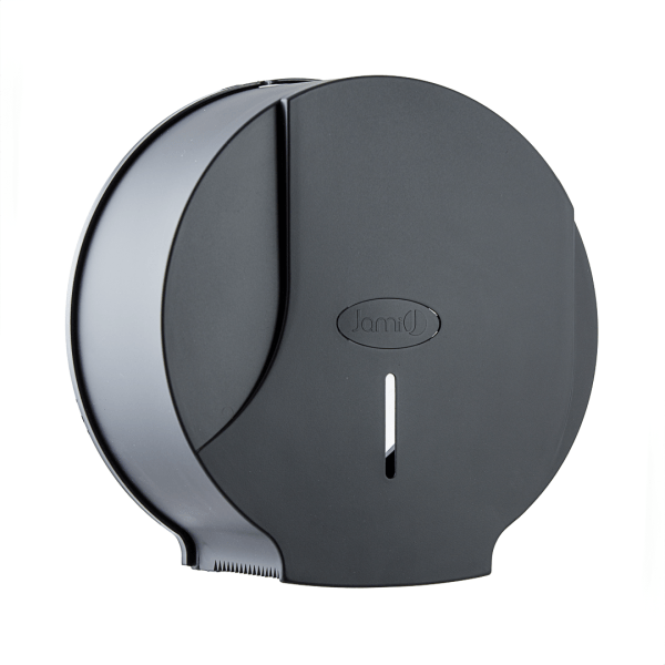 Dispensador de papel higiénico industrial en ABS negro