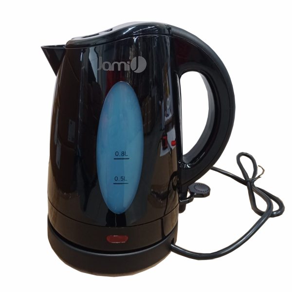 Hervidor de agua de 0,8l. en ABS Negro.