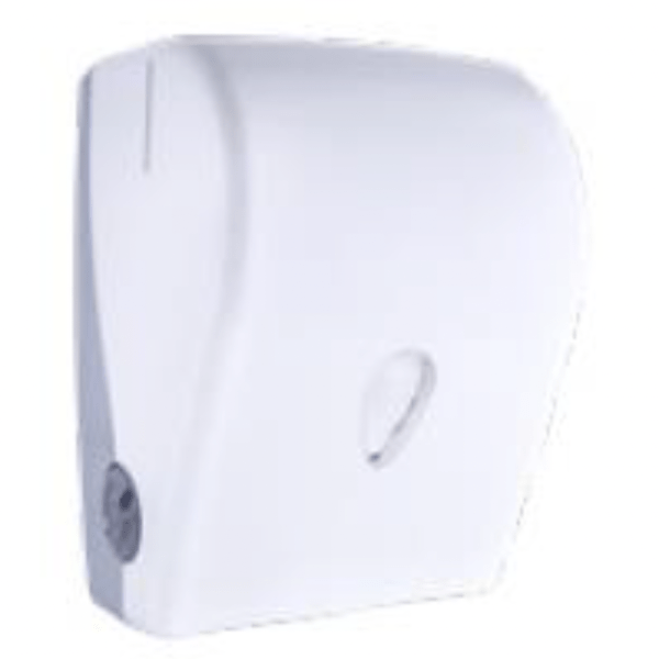Dispensador de papel autocorte en ABS blanco