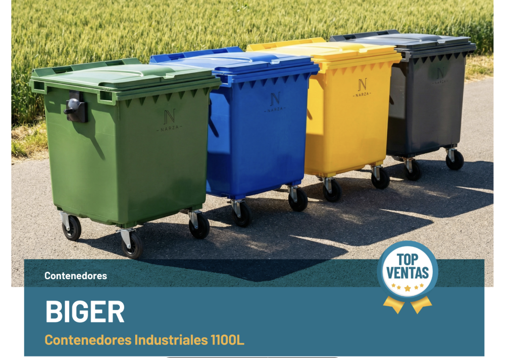 Contenedores de basura para uso profesional: capacidad, seguridad y normativa